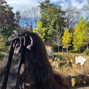Elegant Black Hair Bow